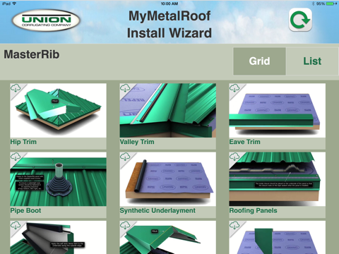 MyMetalRoof - Install Wizard iPad screenshot