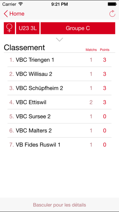 Screenshot #3 pour SVRI Innerschweizer Volleyball