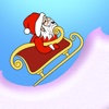 Christmas Santa Mountain Race - cool speed downhill racer