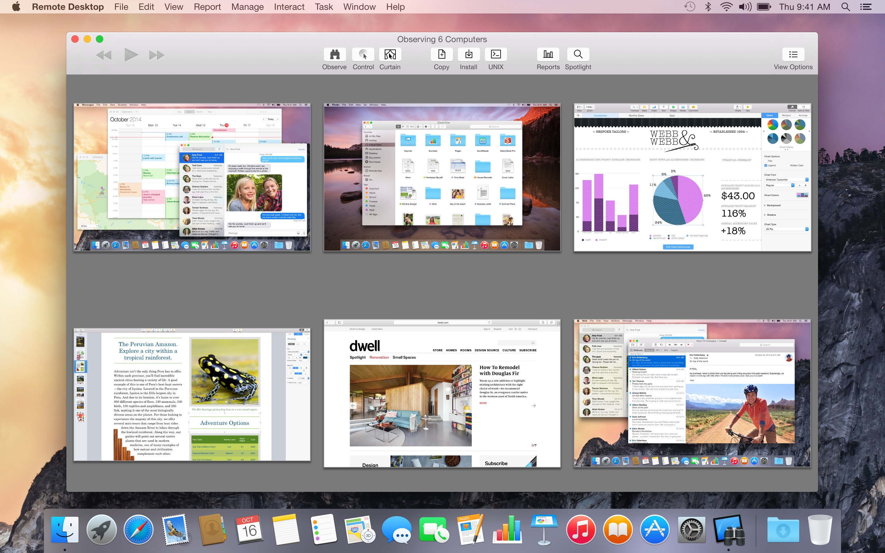 Screenshot do app Apple Remote Desktop