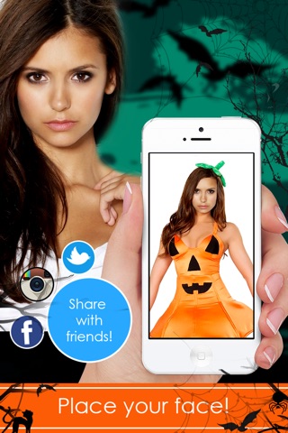 Place My Face & Happy Halloween Funny Costume Photo Booth Camera app FREE screenshot 2