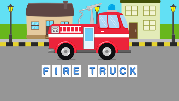 First Words Trucks and Things That Go - Educational Alphabet Shape Puzzle for Toddlers and Preschool Kids Learning ABCs