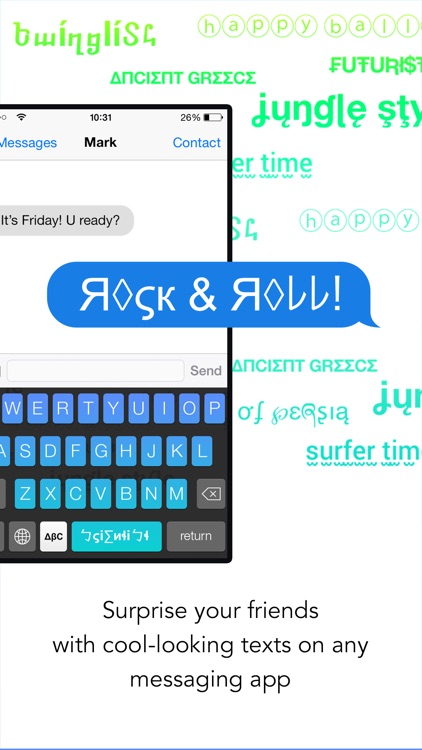 FontKeyboard for iOS 8 - use cool fonts and texts directly from your keyboard