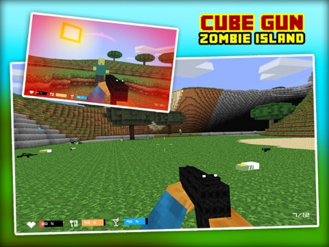 Screenshot #6 pour Cube Gun 3D Zombie Island