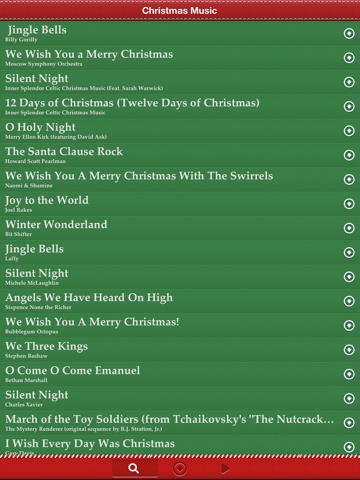 Christmas Music ~ 10,000 FREE Christmas Songs! iPad screenshot 3 - Music app