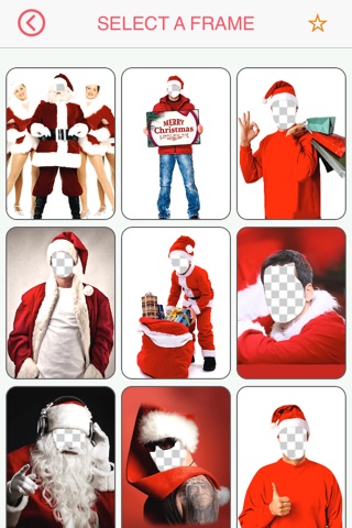 Merry Christmas Face Photo Booth Free Camera Fx - turn yourself into Santa Claus & Xmas Elf screenshot 2