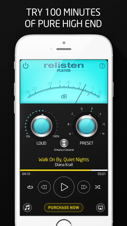 Relisten Player Lite, the music optimiser