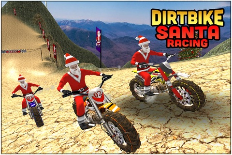 Dirt Bike Santa Racing screenshot 2