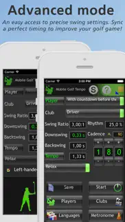 mobile golf tempo iphone screenshot 2
