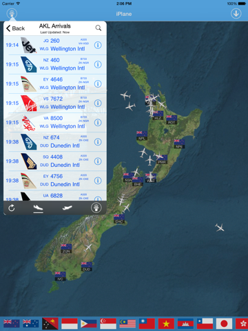 Screenshot #2 for New Zealand Airport - iPlane Flight Information