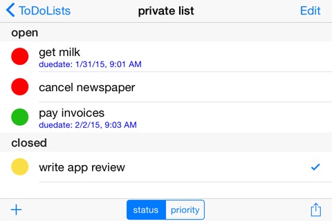 ToDoLists screenshot 3