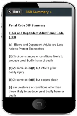 Game screenshot 368+ Elder and Dependent Adult Abuse Guide for CA Law Enforcement mod apk