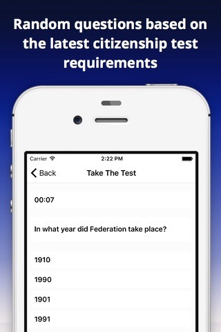 Australian Citizenship and Practice Test screenshot 2