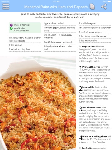 Easy Cookbook - Main and Side Dishes for iPad screenshot 3