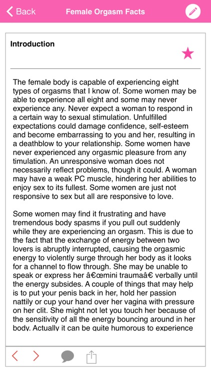 ~ Female Orgasm Facts ~