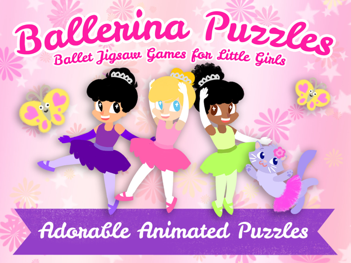Ballerina Puzzles for Kids - Ballet Stars Jigsaw Games for Little Girls
