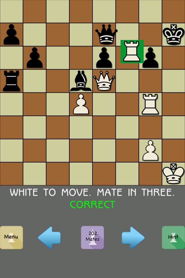 101 Chess Checkmate Puzzles - 15 Chess Puzzles FREE screenshot 2