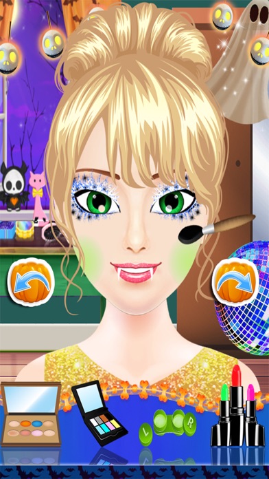 ハロウィン コスチューム パーティー ドレス - スパ サロン不気味な化粧 & 変身子供 10 代のドレス デザイン女の子ゲームのおすすめ画像2