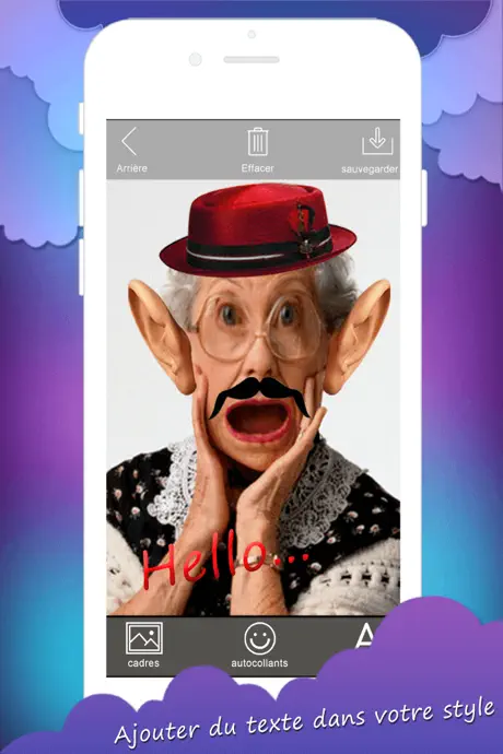 Visage blague - photo Distortion, Funny Face Warp Pic Déformer, 