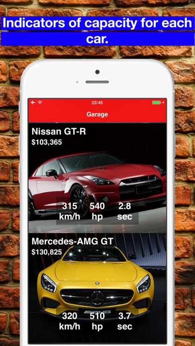 Garage: simulator exhaust sounds sports car. iPhone screenshot 4 - Entertainment app