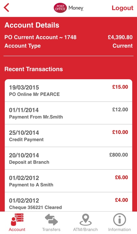 Post Office Money Current Account
