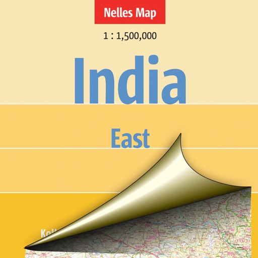 India:East. Tourist map.