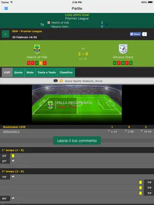 Screenshot 2 Diretta365 - Football Livescores iphone