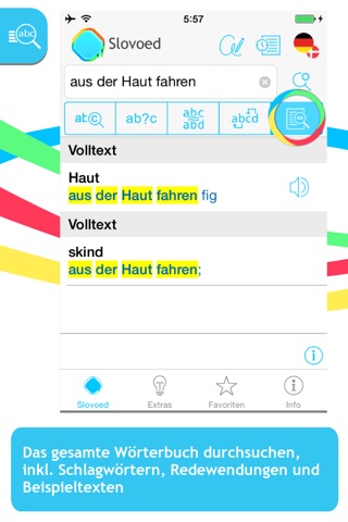 Danish <-> German Slovoed Classic talking dictionary screenshot 2