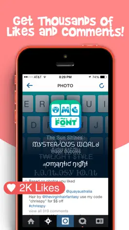 Game screenshot OMG Font Keyboard apk