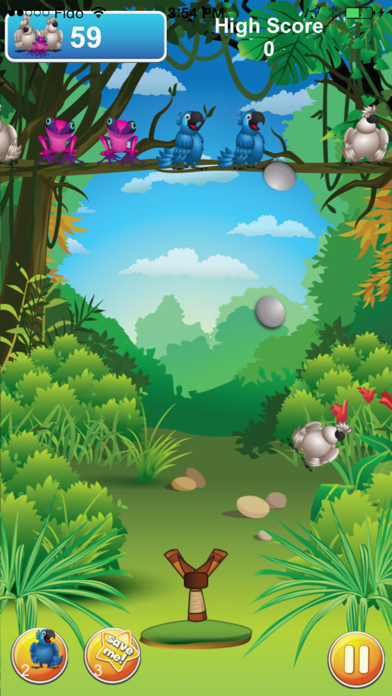 Screenshot #1 pour Papi Rico Bird: Blue Parrot Sling-shot Adventure in Rio de Janeiro