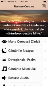 Resurse Crestine - Audio, Video, Scriptura Zilnica, Cantari, Filme screenshot #1 for iPhone