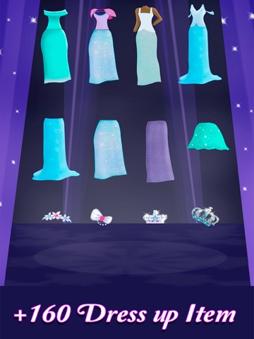 Princess Frozen Dress up and makeover beauty salon for girls iPad screenshot 5 - Games app