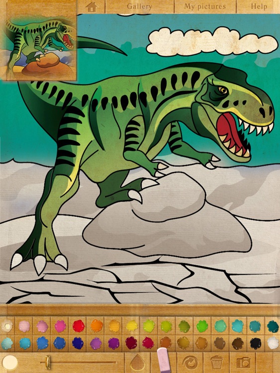 Coloring Book. Dinosaurs. Lite screenshot-3