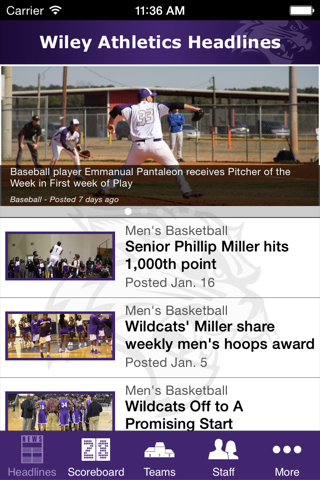 Wiley College Athletics screenshot 4