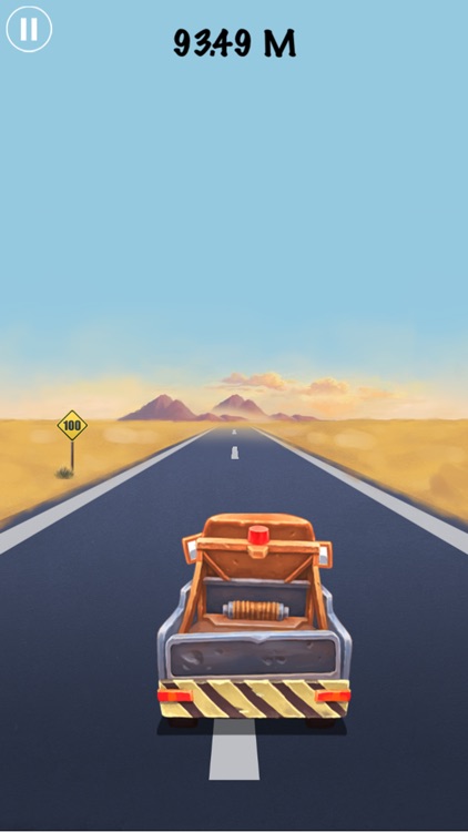 Desert truck-The endless road