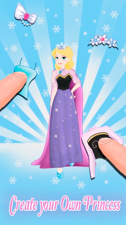 Princess Frozen Dress up and makeover beauty salon for girls screenshot-3