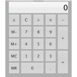 Calculatrice Plein Écran