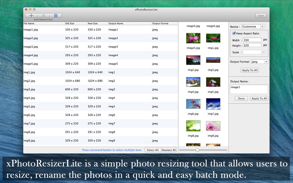 #1. xPhotoResizerLite (macOS) 由: Hui Xiang