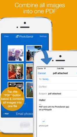 Game screenshot PhotoSendr: send photos via email to a mailing list apk