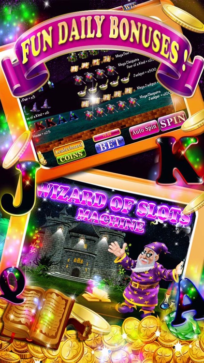 Wizard of Slots Machine - Wonderful and Magical Casino Bonus Game