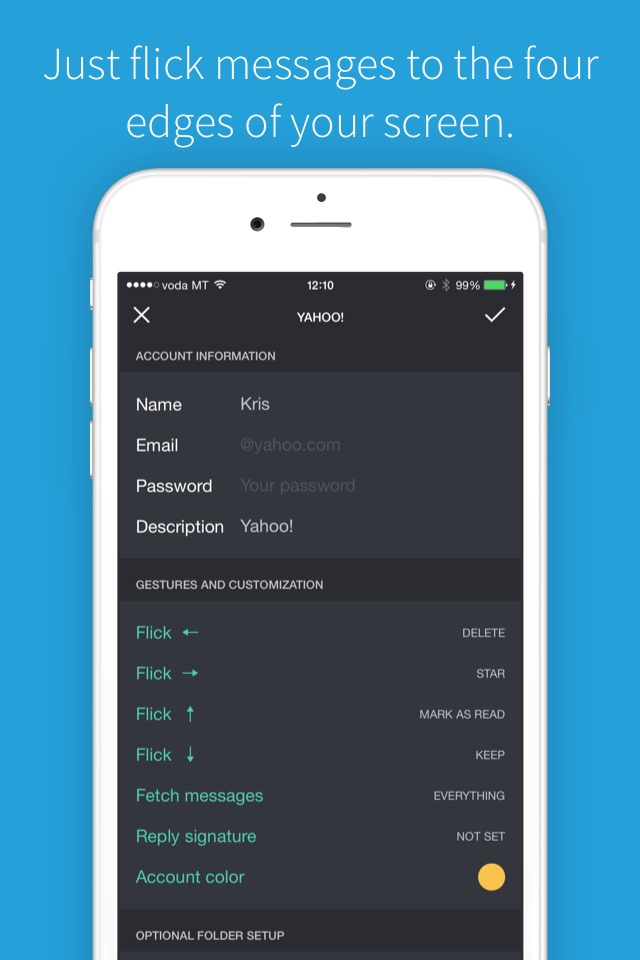 Sift Lite - Gesture based email triage for all your mailboxes screenshot 3