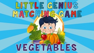Little Genius Matching Game - Vegetables - Educational and Fun Game for Kids screenshot #1 for iPhone