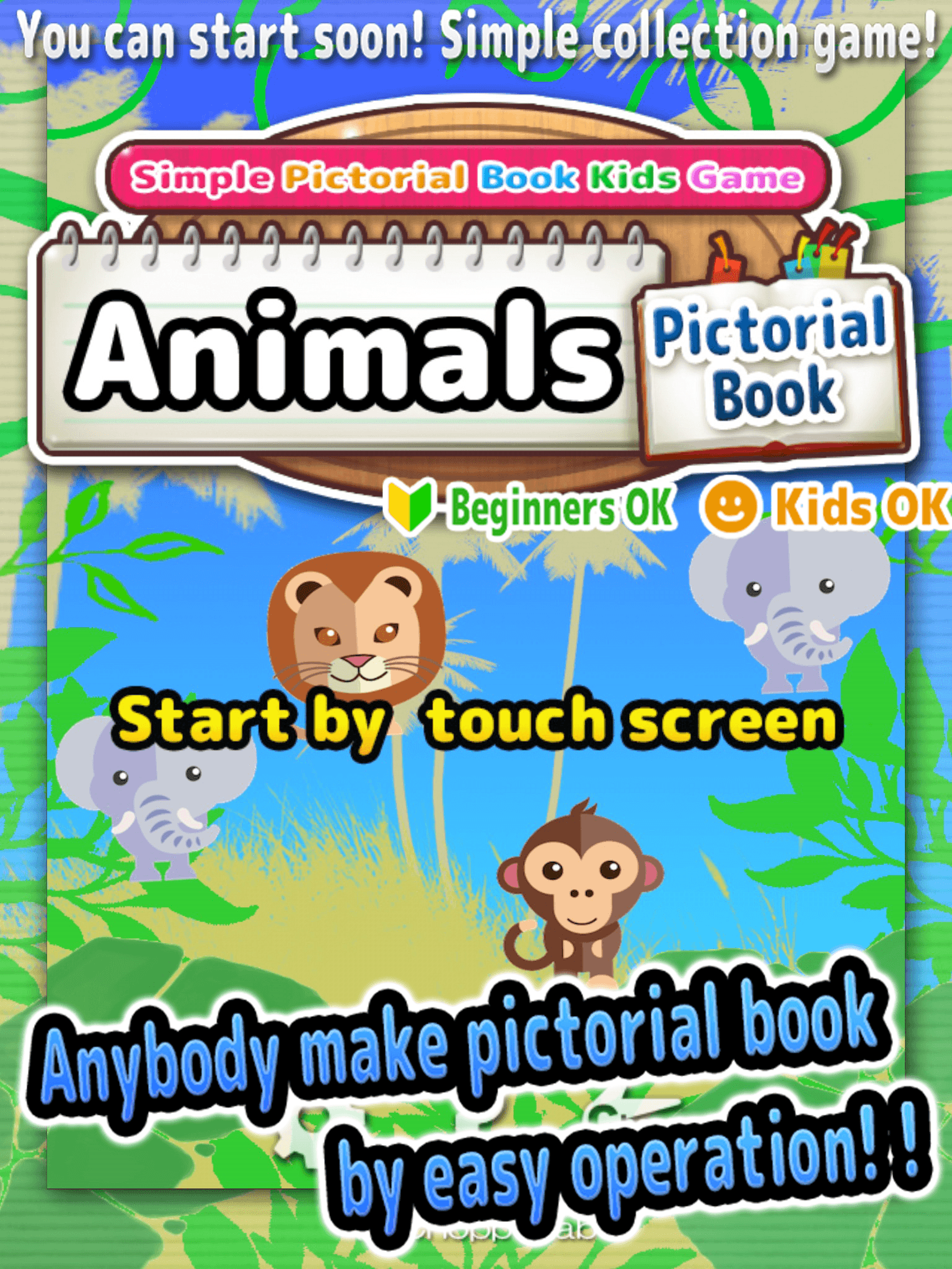 Animals - Simple Pictorial Book Kids Game -