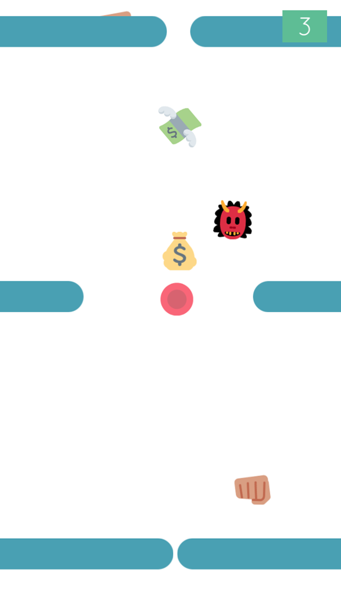 Bouncing Ball UP - Red Dot Dodge Dash