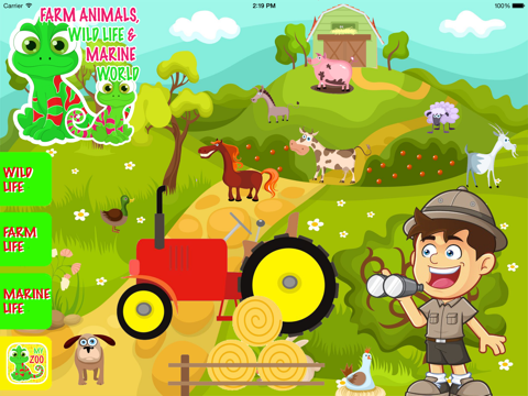 farm animals, wild life & marine world айпад изображения 3