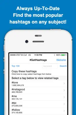 Game screenshot GetHashtags Free - Copy & Paste Most Popular Hashtags for Instagram mod apk