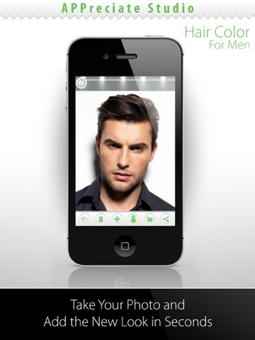 Hair Color For Men – Real Hairstyles iPad screenshot 2 - Photo & Video app