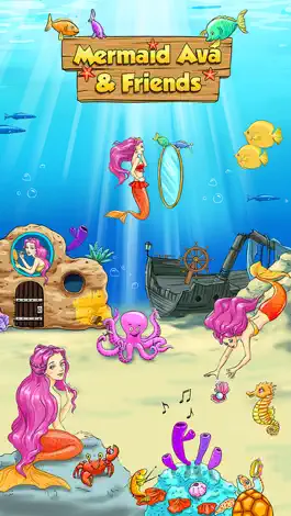 Game screenshot Mermaid Ava and Friends - Ocean Princess Hair Care, Make Up Salon, Dress Up and Underwater Adventures mod apk