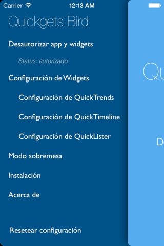 Quickgets Bird - Widgets for Twitter screenshot 3