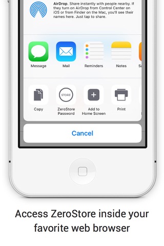 ZeroStore - password storage, without the storage screenshot 3